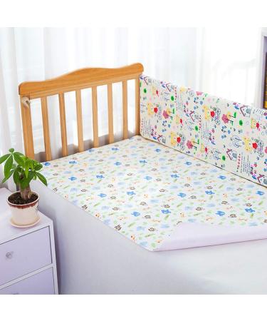 4 Pack Waterproof Baby Diaper Pads - Portable & Washable Changing Mats (50x70cm) for Indoor/Outdoor/Travel - Buy Online on SooperMarket.com