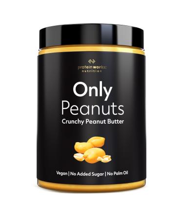 Protein Works Peanut Butter | 100% Natural Roasted Peanut Butter | Crunchy | 990g Crunchy 990 g (1 pack)
