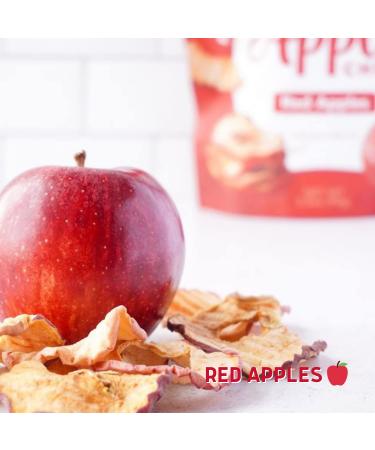 Gourmet Nut Simple Slices Baked Apple Chips - USA Grown Dried Apples - Healthy Vegan Snack - No Added Sugar - Red Apples - 8 Pack Box - Buy Online on SooperMarket.com