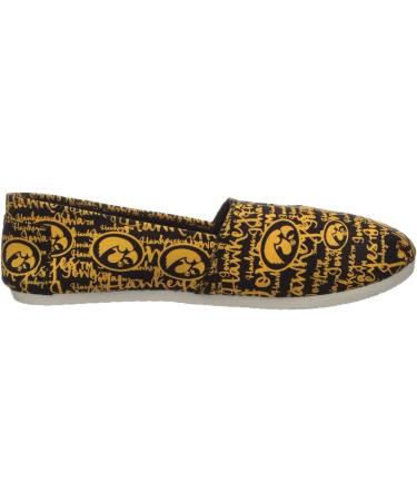 FOCO NCAA Iowa Hawkeyes Women's Canvas Slip On Shoes - Size Medium/7-8, Team Color - Buy Online on SooperMarket.com