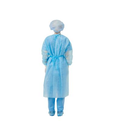 Disposable Isolation Gowns 10EA Non-Woven, Latex-Free with Knit Cuff 35g - Buy Online on SooperMarket.com