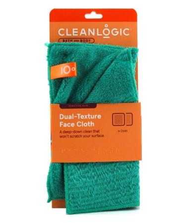 CleanLogic Dual Texture Face Cloth - Certified Organic - Pack of 6 for Healthy Skin - International Shipping Available - Buy Online on SooperMarket.com
