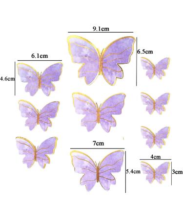 Cake Decorations Butterfly Cupcake Toppers 3D Butterfly Happy Birthday Cake Topper Cupcake Toppers for Girls Women Wedding Cake Toppers Baby Shower CupcakeToppers. (B) - Buy Online on SooperMarket.com
