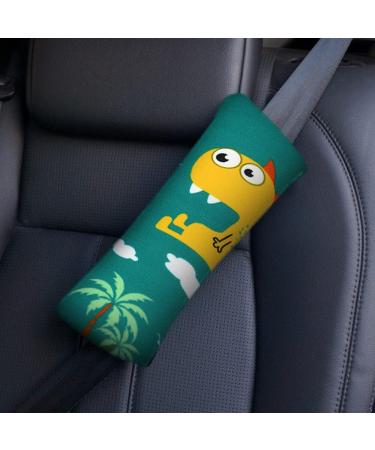 Cute Dinosaur Seat Belt Pads - 2 Pcs Soft Safety Covers for Kids and Adults - Buy Online on SooperMarket.com