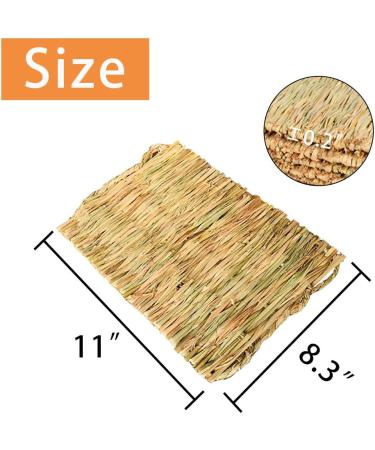 PINVNBY Natural Straw Grass Mat for Rabbit Bunny Cage - 6 Pcs - Buy Online on SooperMarket.com