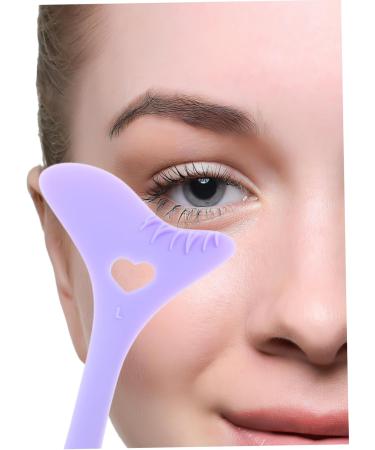 minkissy Eyeliner Stamp Silica Gel Eyelashes Protection Purple 12.00X6.00X0.50CM Purple - Buy Online on SooperMarket.com