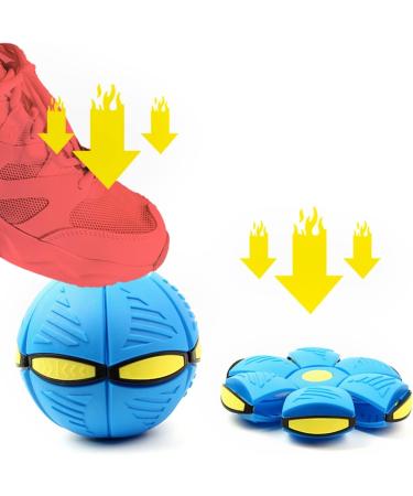 WACURRENTHYD New UFO Pet Flying Saucer Ball Portable Flying Toys Creative Fly Saucer Stomp Magic Balls Magic Frisbee Dog Toy Ball Fun Puppy Interactive Flying Flat Throw Disc Balls Toy (Pink) - Buy Online on SooperMarket.com