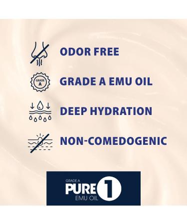 Blue Emu Pure 1 Emu Oil - Deep Hydration Face Body & Hair Oil - 1 oz - International Shipping Available - Buy Online on SooperMarket.com