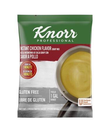 Knorr Professional Chicken Gravy Mix Gluten Free No Artificial Flavors or Preservatives Colors from Natural Sources 1 lb Pack of 6