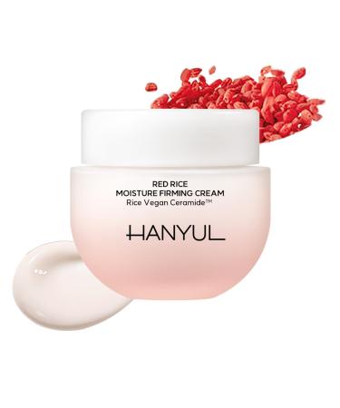 Hanyul Red Rice Moisture Firming Cream | Vegan Ceramide Moisturizer for 100-hour Lasting Hydration Vegan Collagen for Skin Firming Barrier Repair Korean Fine Wrinkle Care Cream 1.86 fl.oz.
