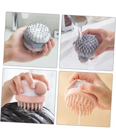 Beavorty 2pcs Massage Shampoo Brush - Silicone Scalp Scrubber & Body Exfoliator - Buy Online on SooperMarket.com