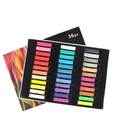 Dajidafu Temporary Hair Dyeing Chalk Hair-styling Dye Stick Cosplay Performance Hairdressing Beauty Professional Hairdresser 36 Colors