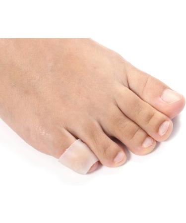 FOMIYES Gel Toe Sleeves Protectors Tube - 5 Pairs for Bunion, Blisters, Corns, Hammer Toes - Cushioned, Breathable Toe Wrap Covers - Toe Separators Brace for Toe Nail Loss and Friction Relief - Buy Online on SooperMarket.com