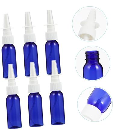 FOMIYES 6pcs Round Shoulder Nasal Spray Bottles - Travel Cosmetic Containers - Refillable Glass Cleaner Spray - Blue Sub Bottle - Buy Online on SooperMarket.com