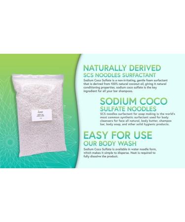 Soapeauty Coconut Oil SCS Noodles - 16 OZ for Skin Care, Shampoo, Conditioner, Soap Making Supplies - Buy Online on SooperMarket.com