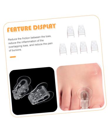 3 Pairs Bunion Toe Separator Silicone Gel Men's Tool | Valgus Separator & Hammer Toe Spacers for Foot Care - Buy Online on SooperMarket.com