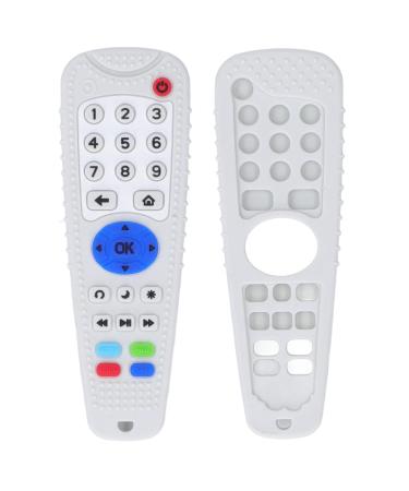 Buy Baby Teether Simulation Remote Control Soft Silicone Teething Toy - Safe & Durable | Beige White | International Shipping - Buy Online on SooperMarket.com