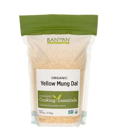 Banyan Botanicals Organic Yellow Mung Dal - Certified USDA Organic - Non GMO - Vegan - GF - Ayurvedic Food for Kitchari & Cleansing, 1.65 lbs 1.65 Pound (Pack of 1)