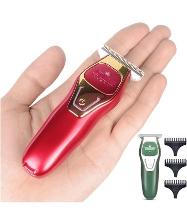 Mini Portable Electric Hair Trimmer - Small Hair Clipper for Bald Heads & Easy Haircuts - Fashion Red - Buy Online on SooperMarket.com