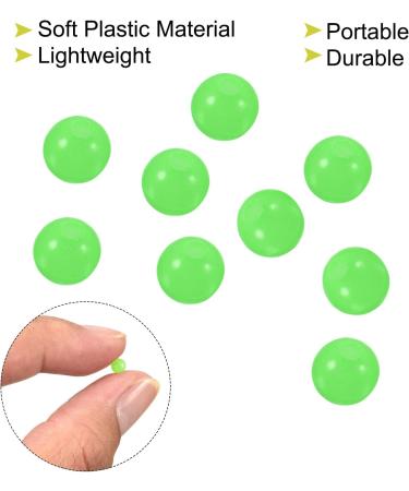 PATIKIL 200pcs 3mm Glowing Fishing Beads - Soft Plastic Round Green Lures for Enhanced Fishing Success | International Shipping Available - Buy Online on SooperMarket.com