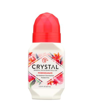 Crystal Essence Mineral Deodorant Roll-On  Pomegranate 2.25 oz