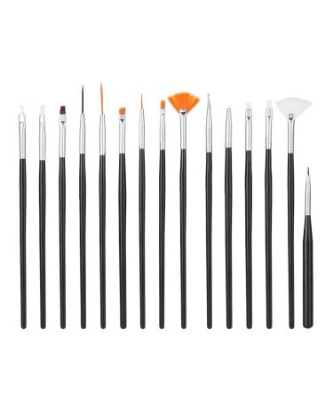 15pcs Painting Brush Set - DIY Nail Art Manicure Tools for Detailed Dotting & Line Drawing - International Shipping Available - Buy Online on SooperMarket.com