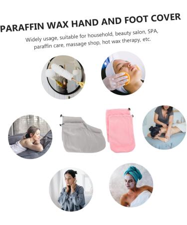 HAPINARY Paraffin Wax Work Gloves Booties 1 Set Gloves Boots Paraffin Mitts Wax Insulated Foot Cover Paraffin Wax Mitts Paraffin Wax Foot Cover Hand Wax Cover Wax Foot Fabric Insulation - Buy Online on SooperMarket.com