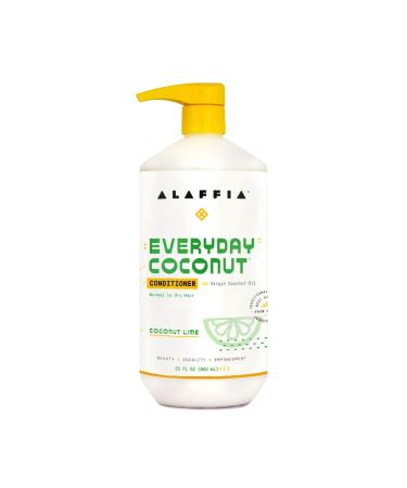 Alaffia Everyday Coconut Conditioner Normal to Dry Hair Coconut Lime 32 fl oz (950 ml)
