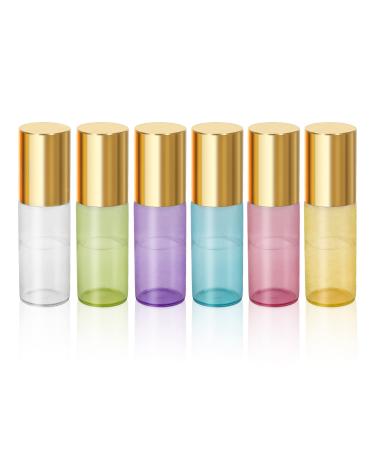 Pinkiou 5ml Glass Roller Bottles with Stainless Steel Balls Essential Oil Empty Bottles & Corkscrew for International Shipping - Buy Online on SooperMarket.com