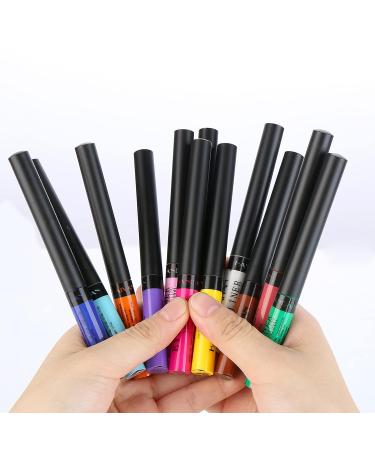 DekRion Liquid Eyeliner - Matte Colored Waterproof High-Pigmented White Eyeliner | Long-Lasting Eye Makeup - 1PC - Buy Online on SooperMarket.com