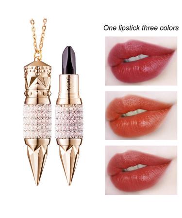 3-in-1 Velvet Matte Lipstick | Long-Lasting Waterproof Makeup | Moisturizing Lipstick Trio - Buy Online on SooperMarket.com