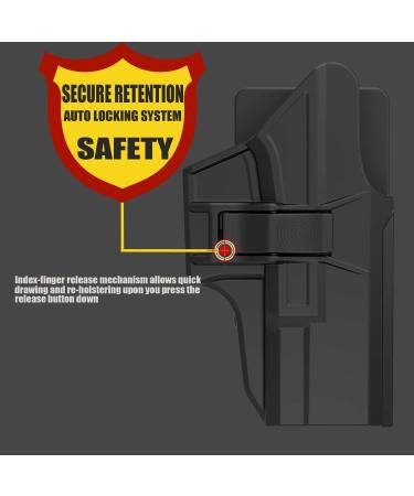 PISOLHO Glock 19/23/32(Gen1-5) 19X 45 Elite Force Fast Draw Holster RH - Buy Online on SooperMarket.com