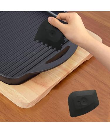 Leapbeast Cast Iron Cleaner - Ultimate Dutch Oven & Grill Pan Accessories | 11x7 cm Plastic Grill Scrap & Ring Cleaner - Buy Online on SooperMarket.com