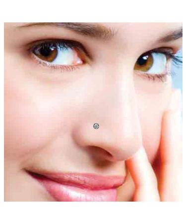 2 Pack SLVIEKAE Disposable Self Nose Piercing Gun Kit with 6 Free Nose Rings - Silver - Buy Online on SooperMarket.com