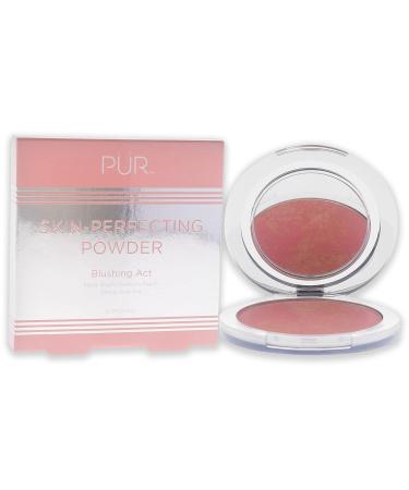 R Blushing Act Skin Perfecting Powder - Satin Matte Finish, Buildable Coverage, Pretty in Peach, 0.28 Oz - Cruelty Free - Buy Online on SooperMarket.com