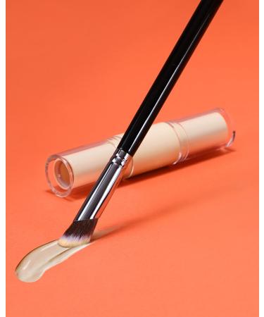 Concealer Brush for Flawless Makeup | Under Eye & Nose Contour Brush (Black E871) - Perfect for Cream & Liquid Foundation - Buy Online on SooperMarket.com