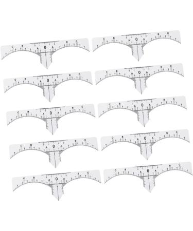 PLAFOPE Scale Ruler 10pcs Set Makeup Stickers Eyebrow Ruler for Microblading Makeup Ruler Eyebrow Stickers Make up - Buy Online on SooperMarket.com