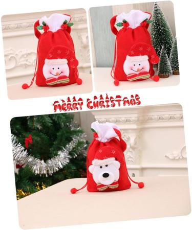 KOMBIUDA 2pcs Christmas Favor Bag Christmas Bag Candy Bag for Christmas Bag Portable Apple Bag Child - Buy Online on SooperMarket.com
