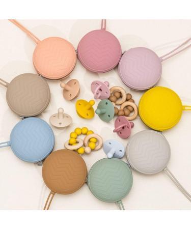 WeSweet Silicone Pacifier Box Set - On-the-Go 2-Pack (Purple & Pink) | Perfect for Travel & Baby Essentials - Buy Online on SooperMarket.com