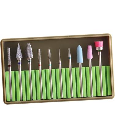 FOMIYES 3 Sets Manicure Drill Bits Nails Kits Nail Drill Bit Brush Manicure Pedicure Bit Nail Art Supplies Nail File Electric Nail Polish Gel Nail Drill Bits Polisher Tungsten Carbide 5x1cmx3pcs Greenx3pcs - Buy Online on SooperMarket.com