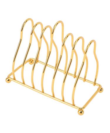 Makeup Palette Organizer Storage Rack Carbon Steel Gold Palette Rack Gold Coaster Rack Holder with Thick Design for Nail Polish Concealer