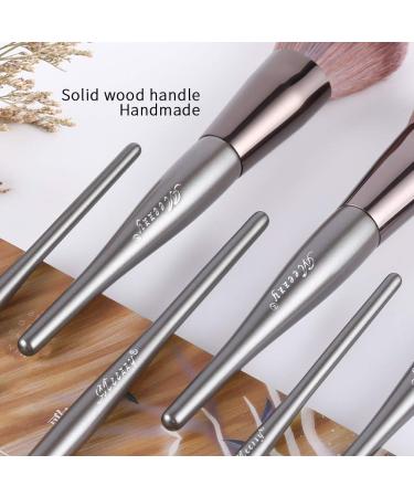 EVRCHGIEA Professional Makeup Brushes Set - Dark Grey 9pcs Brush Kit - Buy Online on SooperMarket.com