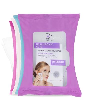 Face Wipes Variety Pack | 120 Micellar Wipes for Makeup Removal & Facial Cleansing | Includes 30 Collagen Retinol & Hyaluronic Acid Wipes - Buy Online on SooperMarket.com