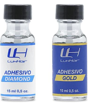 Gold Adhesive with Brush 15 ml | Heavy Duty Liquid Adhesive for Prolonged Use - Buy Online on SooperMarket.com