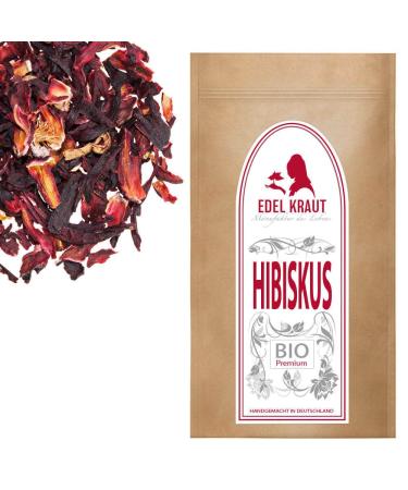 Organic Hibiscus Tea 100g | Noble Herb - Premium Dried Hibiscus Flowers - Additive-Free KBA Organic Hibiscus Tea - Buy Online on SooperMarket.com