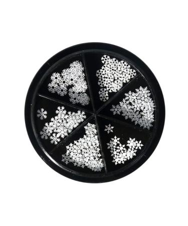 templateSnowflakes Nail Sequins Metal Slices Nail Stickers Decals Nail Art DIY Design