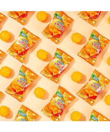 Peeling Fruit Juice Fudge Orange juice flavored candy fruit soft candy gummy candy healthy nutritious dessert wedding candies New Year Candy Chinese delicious snack gift pack (800g(About 86pieces)) - Buy Online on SooperMarket.com