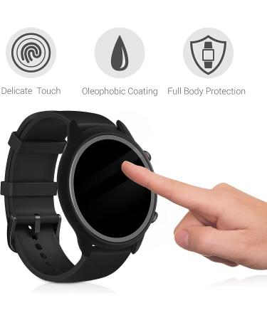 kwmobile Huami Amazfit GTR 2 / 2e Cover (Set of 2) - Tempered Glass & Plastic Frame, Black - Buy Online on SooperMarket.com