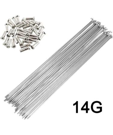 10 x 264MM Stainless Steel Bicycle Spokes with Nipples for 26inch/700C Wheels - High Strength Mountain & Road Bike Spokes - Buy Online on SooperMarket.com