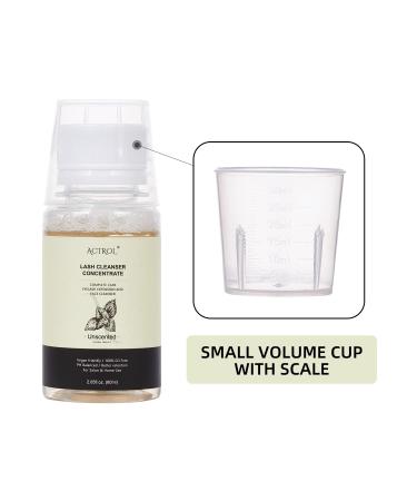 ACTROL Eyelash Cleanser Concentrate 60ml - Professional Lash Shampoo for Extensions - Paraben & Sulfate Free - Salon Quality at Home - Buy Online on SooperMarket.com